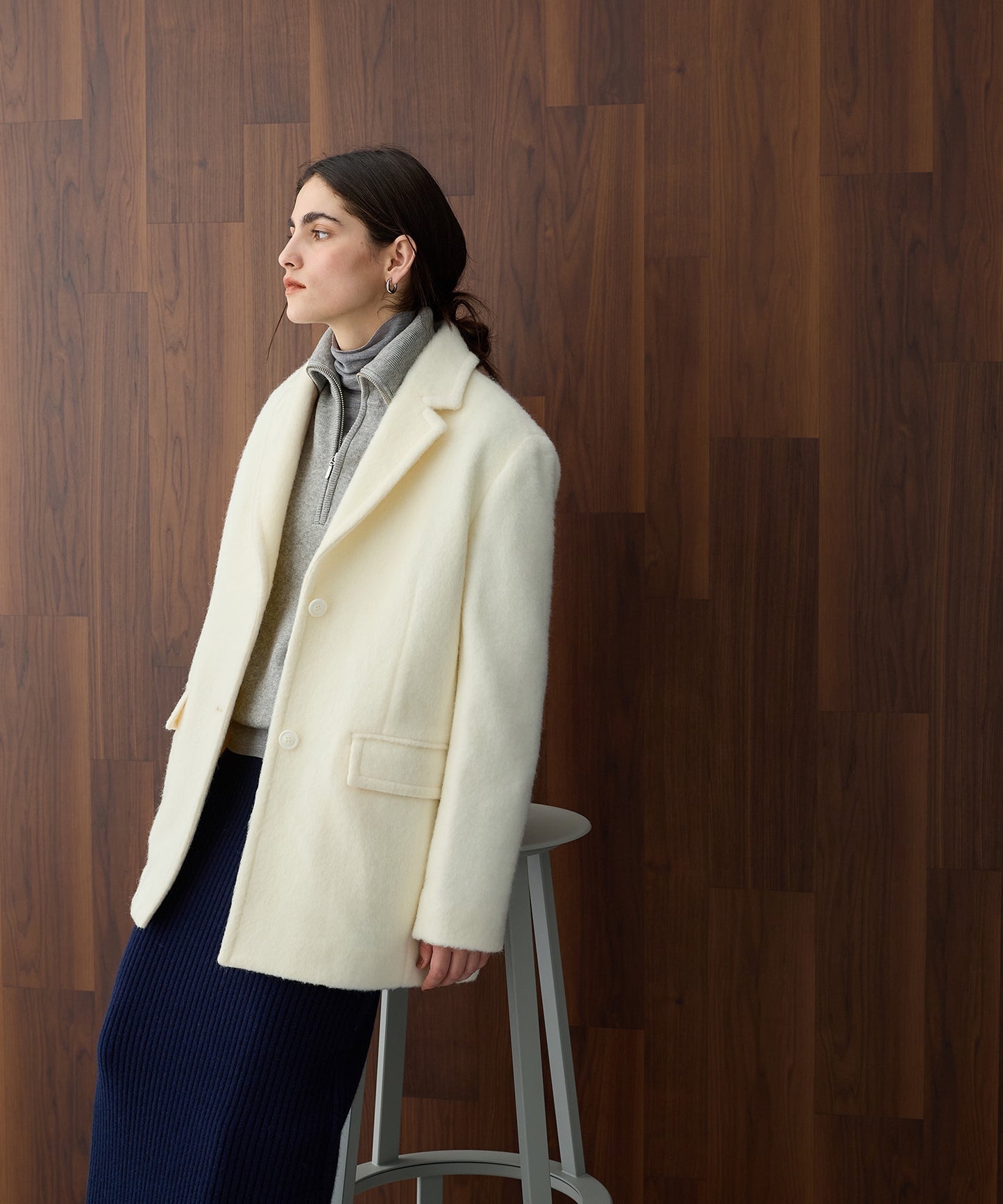 [購入]シャギージャケットコート