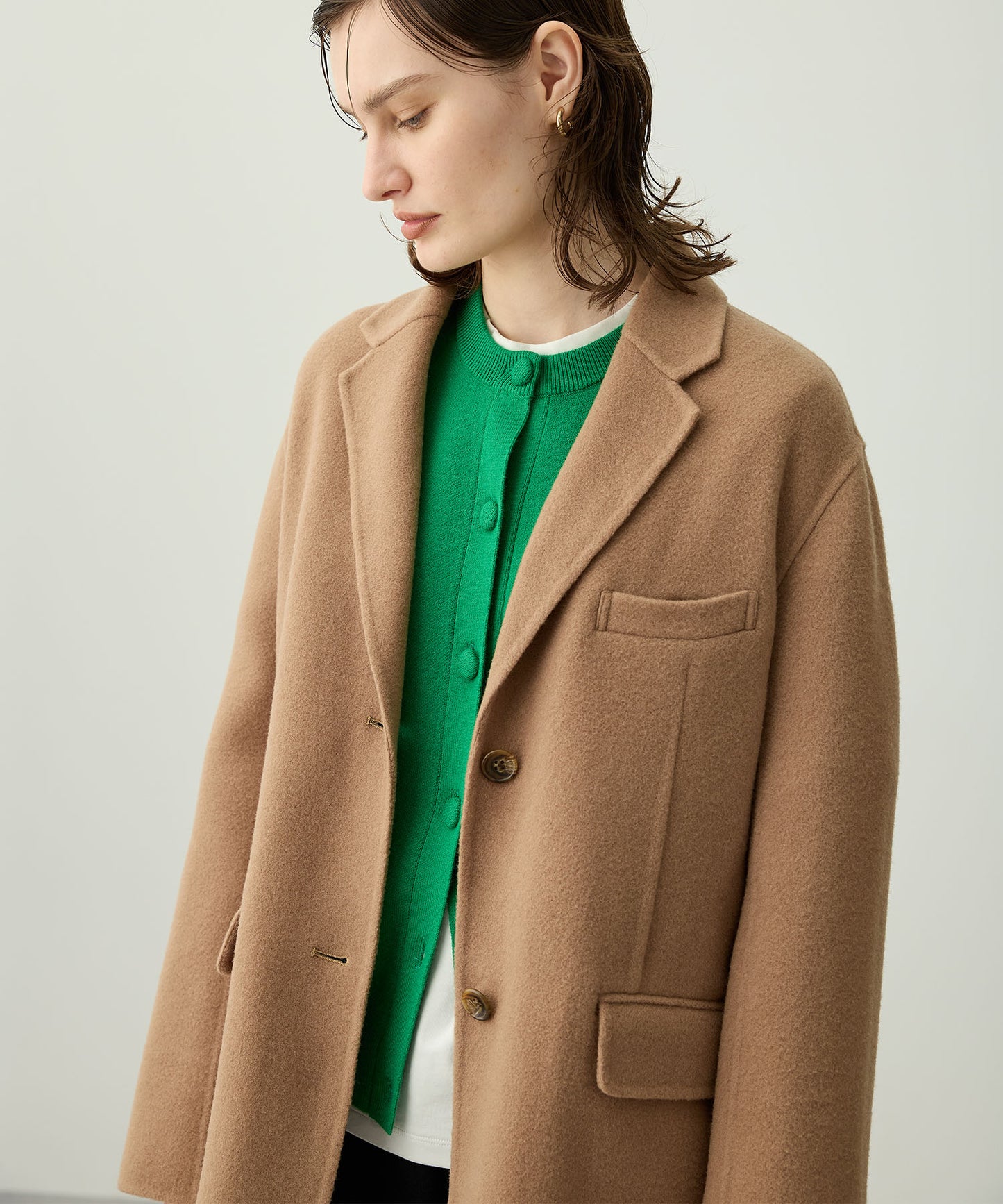 [購入]ウールメルトンリバージャケット