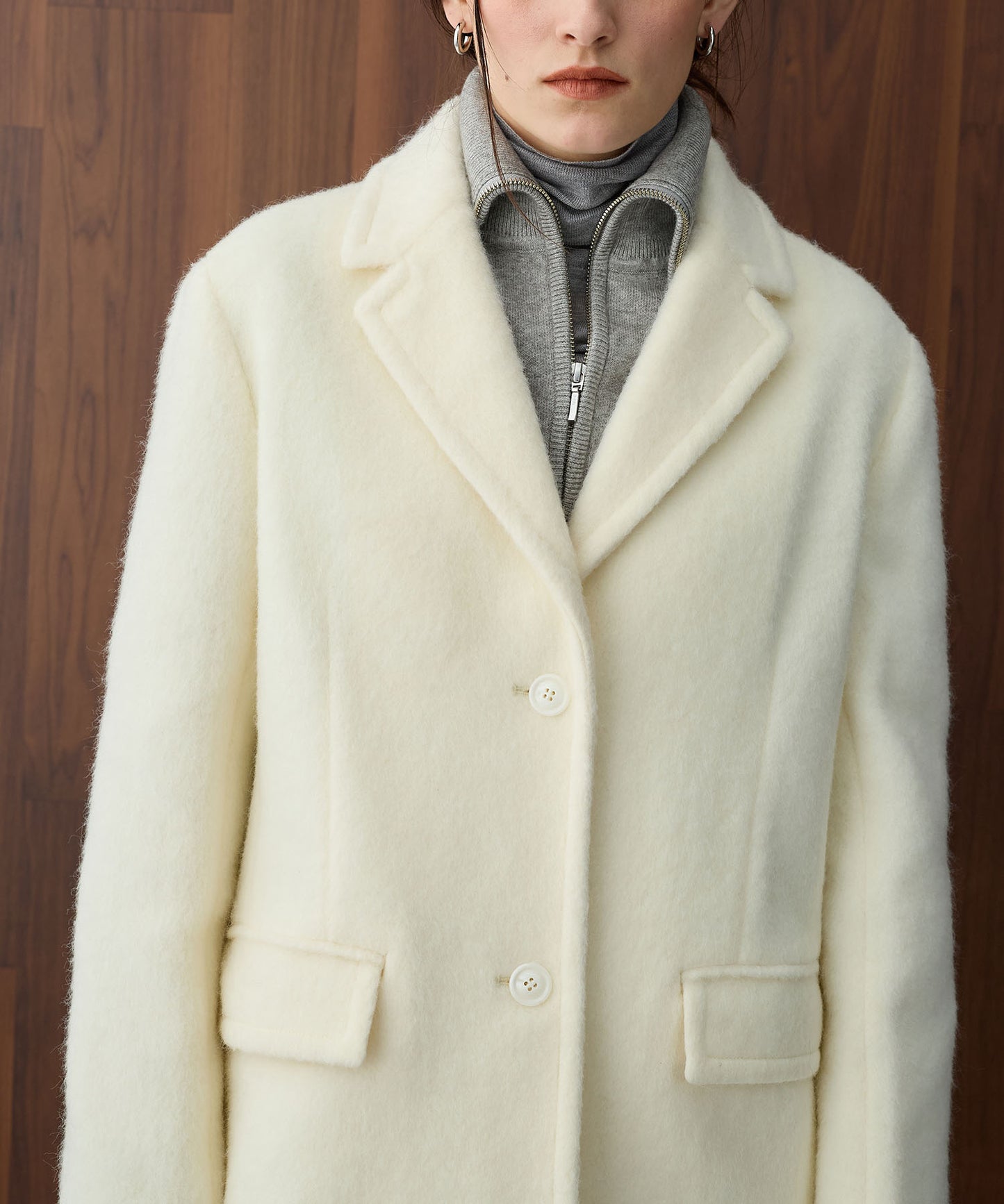 [購入]シャギージャケットコート