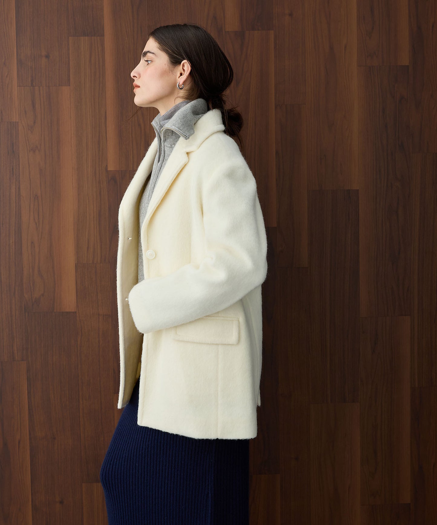 [購入]シャギージャケットコート