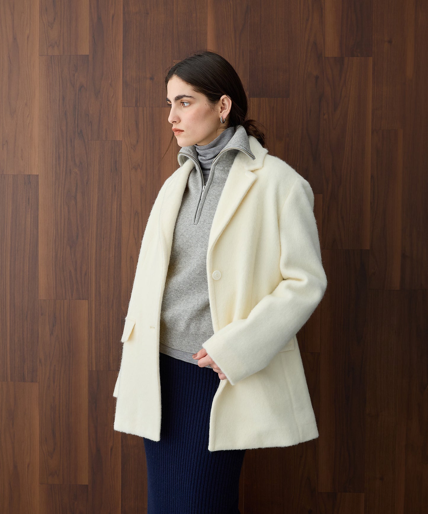 [購入]シャギージャケットコート