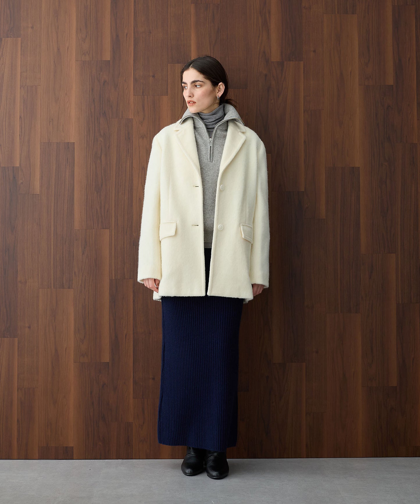 [購入]シャギージャケットコート