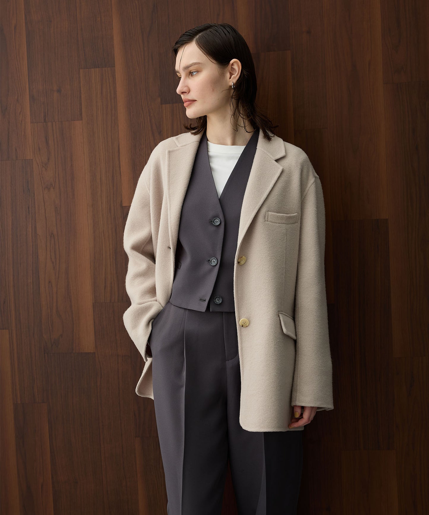 [購入]ウールメルトンリバージャケット