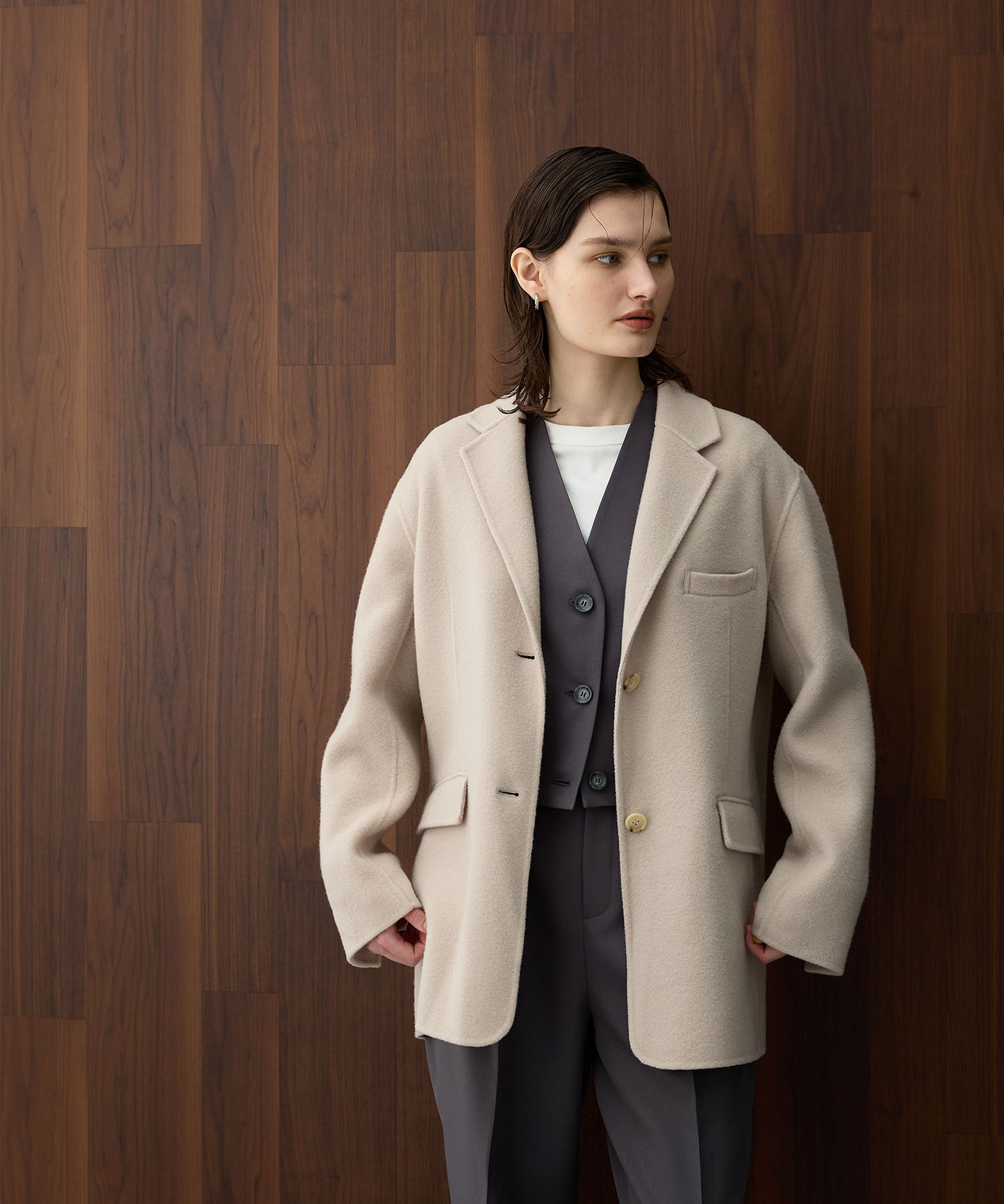 [購入]ウールメルトンリバージャケット