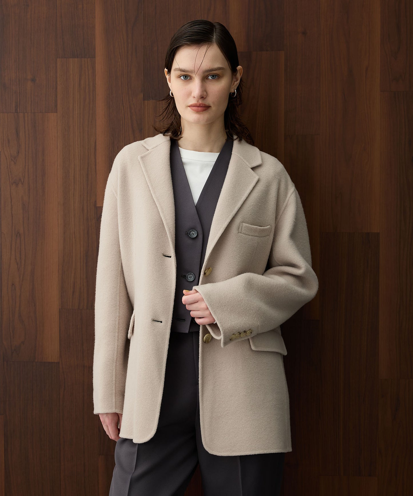 [購入]ウールメルトンリバージャケット