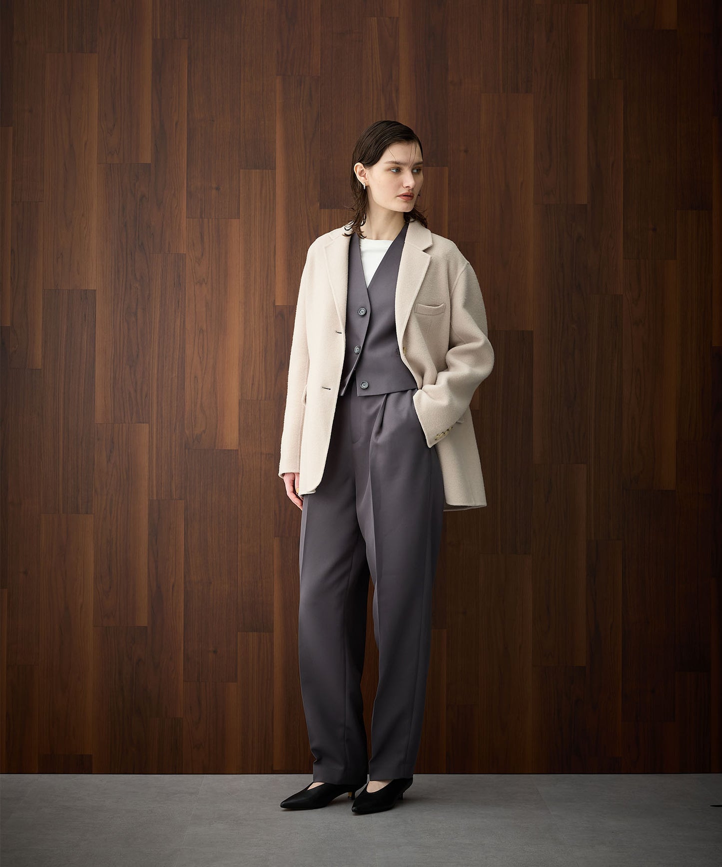 [購入]ウールメルトンリバージャケット