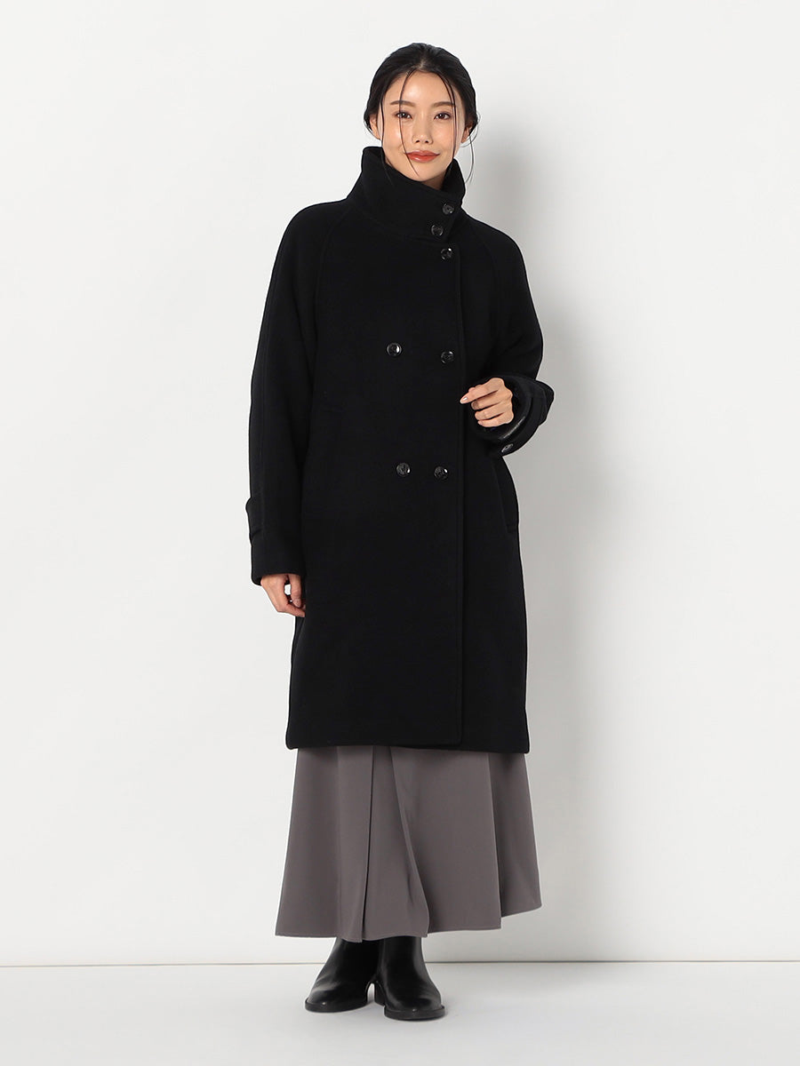 [購入]PECOLAMBウールカシミヤスタンドカラーコート