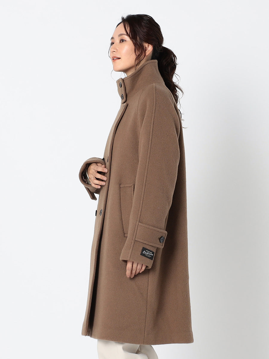 [購入]PECOLAMBウールカシミヤスタンドカラーコート