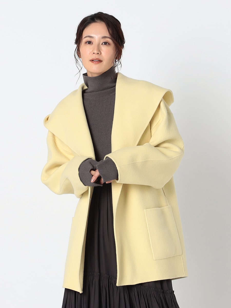 【 uncrave 】アンチマイクロバイアル リバー フーデット ショートコート