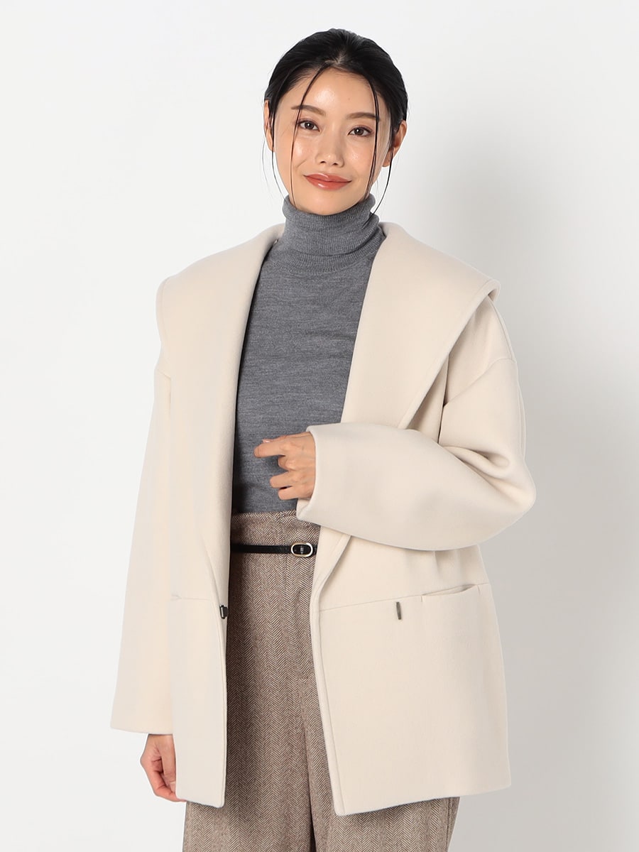 [購入]【撥水】プルーフメルトン ビッグカラー コート