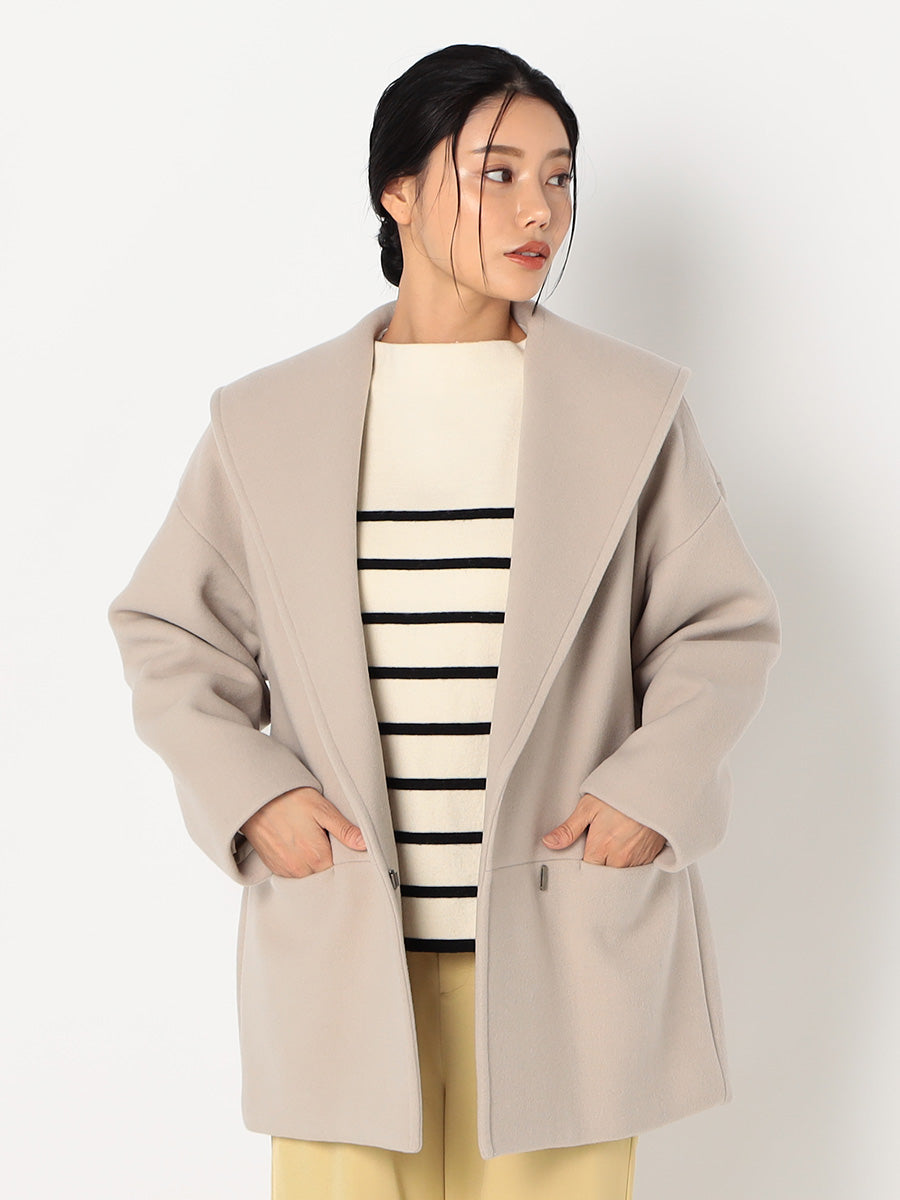 [購入]【撥水】プルーフメルトン ビッグカラー コート