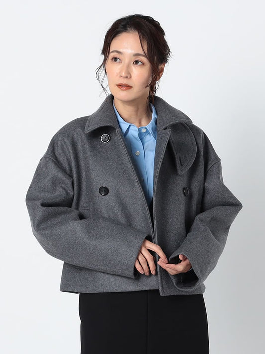 【 NAVE 】ダブルメルトン ショートPコート