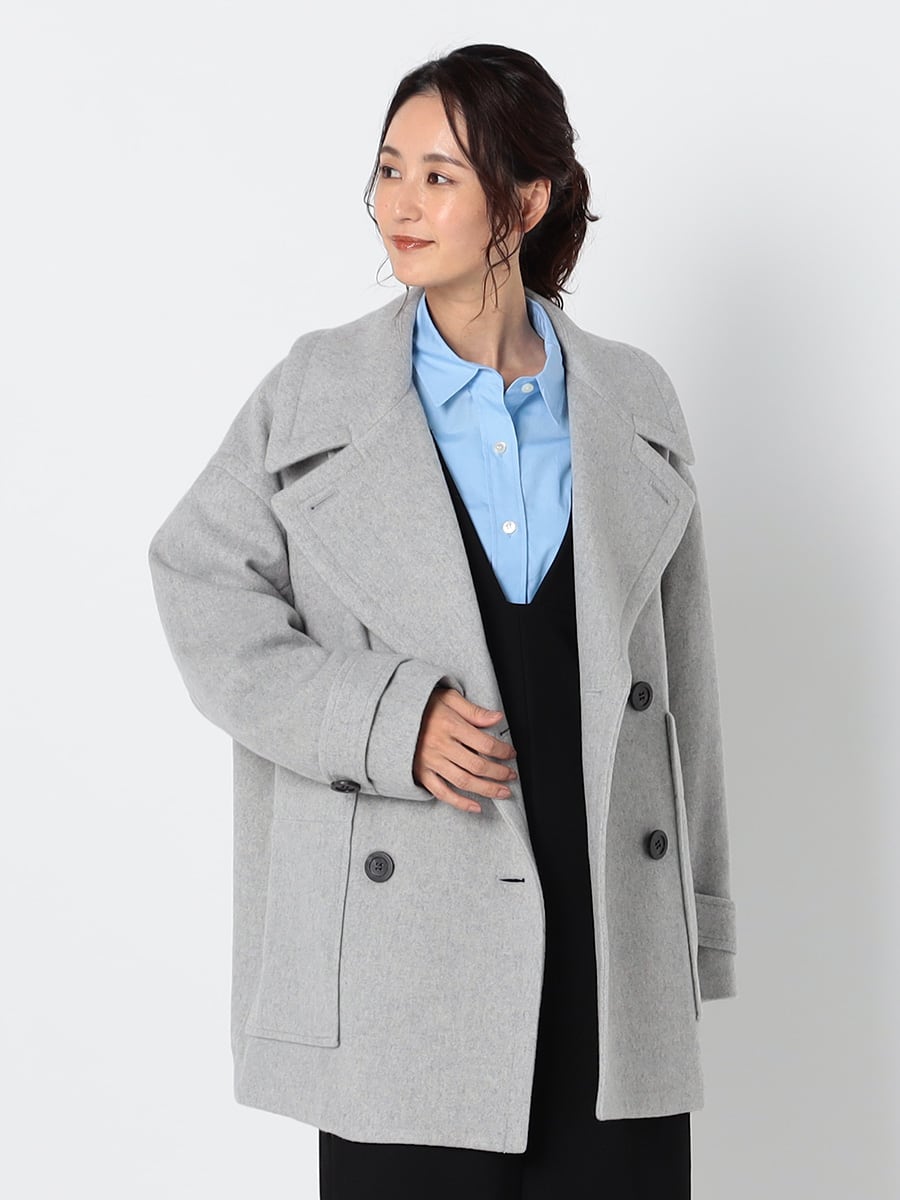 【 C'EST MOIJEU 】Super100ウールコートBeaver