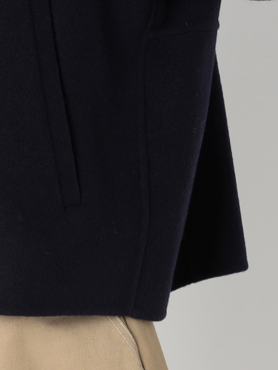 [購入]ウールリバー ノーカラーコート