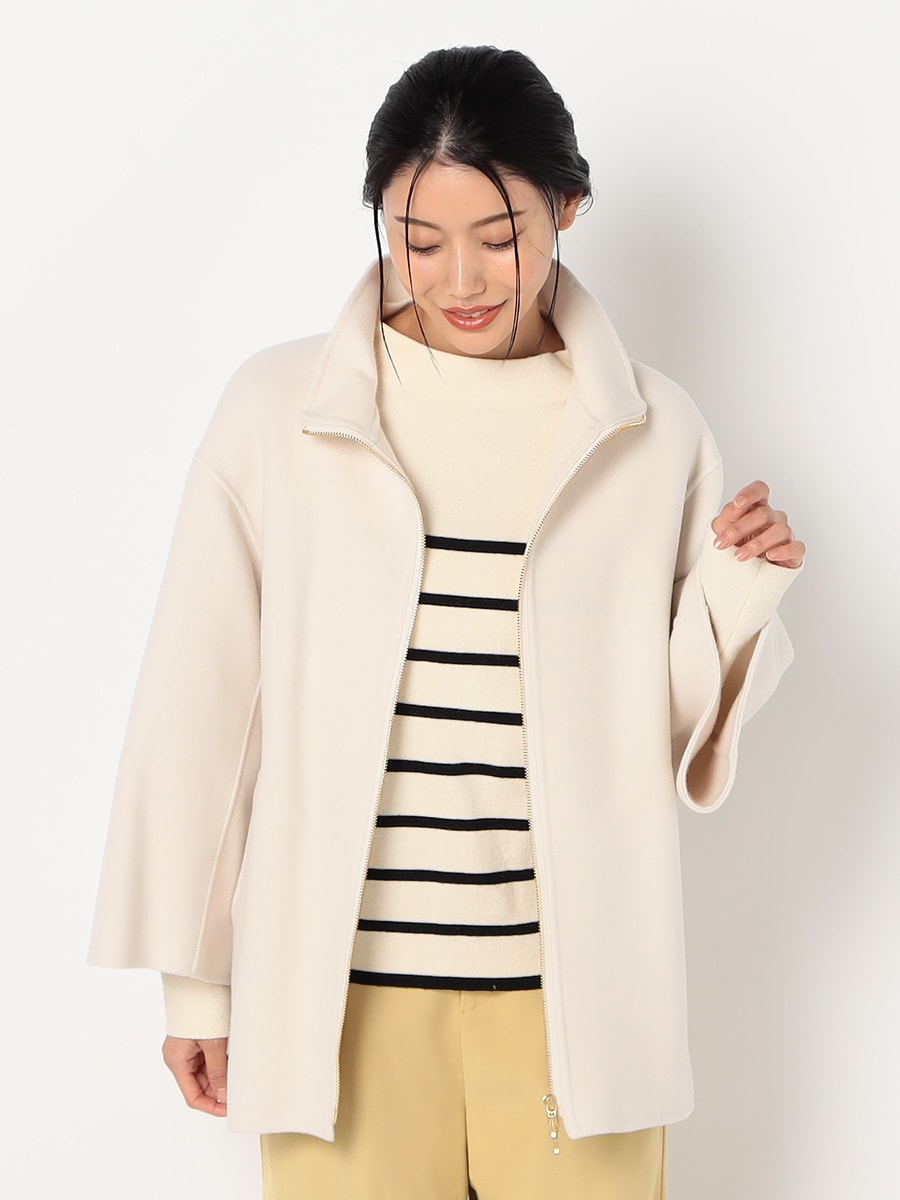 【 23区 】ウールリバー スタンドカラーコート