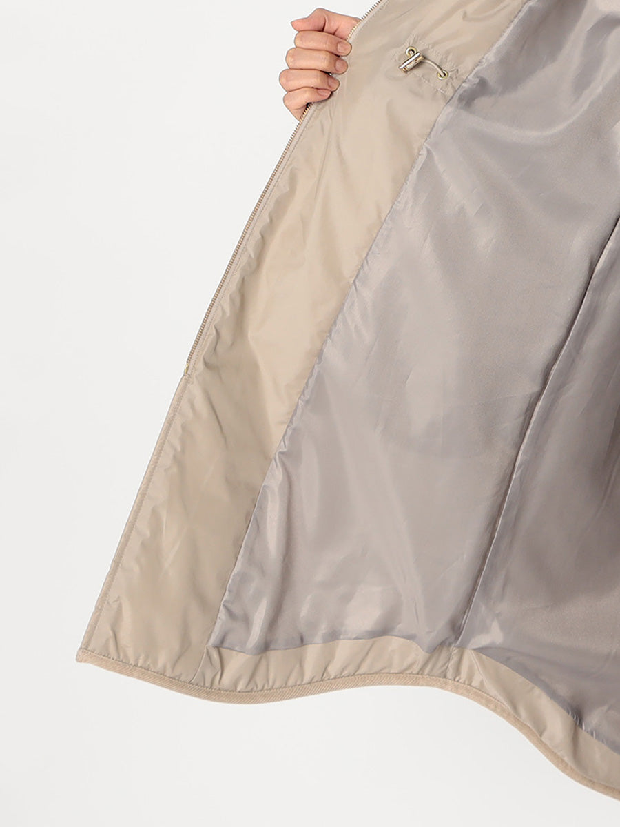 [購入]【洗える/撥水加工】中綿 ロング パディング アウター