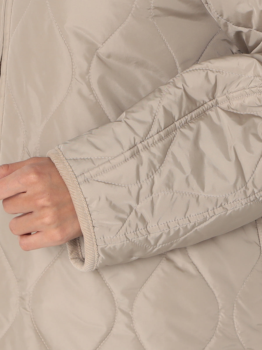 [購入]【洗える/撥水加工】中綿 ロング パディング アウター