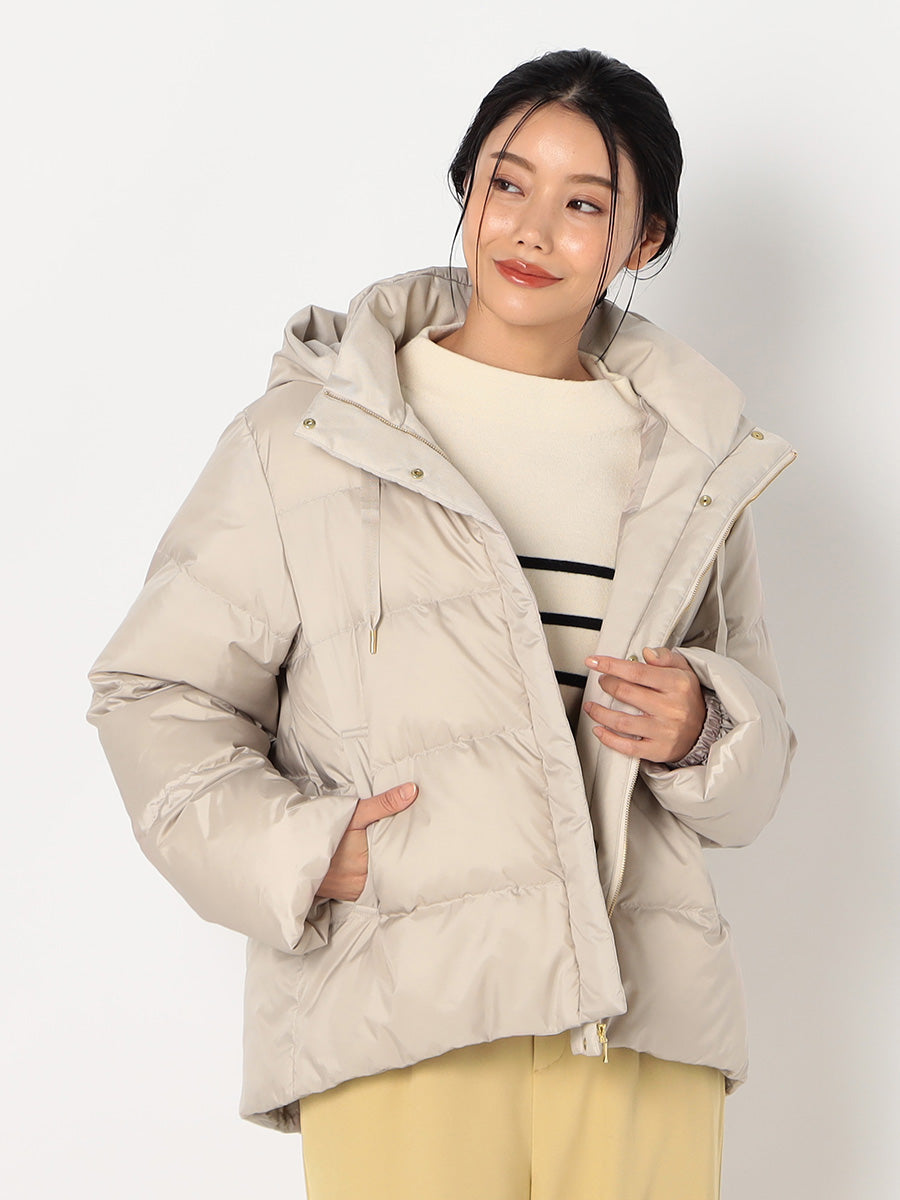 [購入]【洗える/撥水】シレータフタ コンパクト ダウンコート