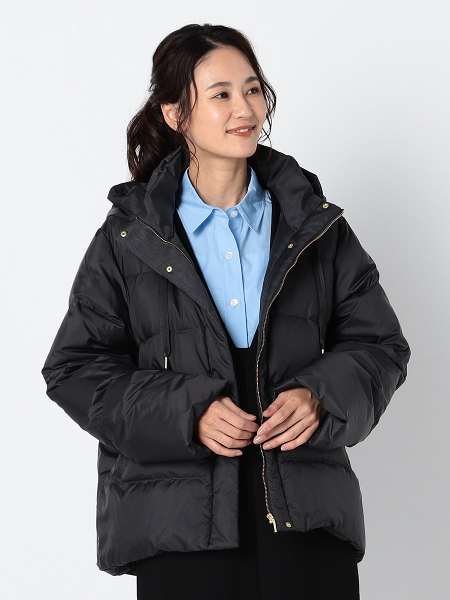 [購入]【洗える/撥水】シレータフタ コンパクト ダウンコート