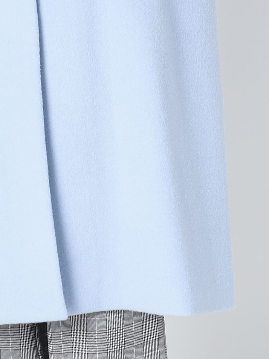 [購入]カシミア混ノーカラーコート