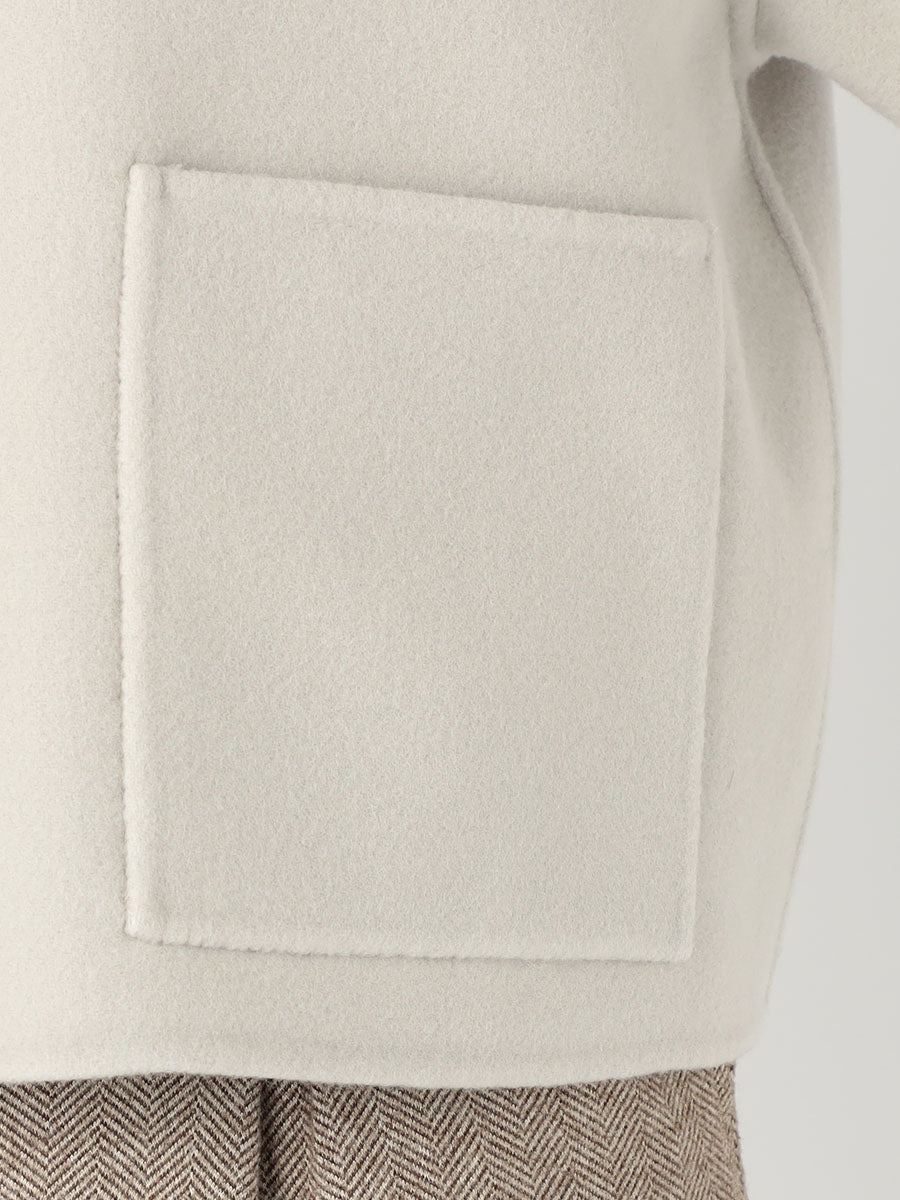 [購入]ノーカラージップショートリバーコート