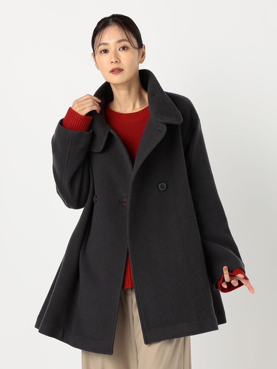 [購入]スタンドネックミドルコート