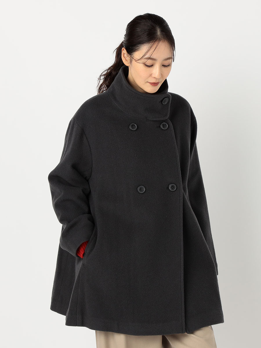 [購入]スタンドネックミドルコート