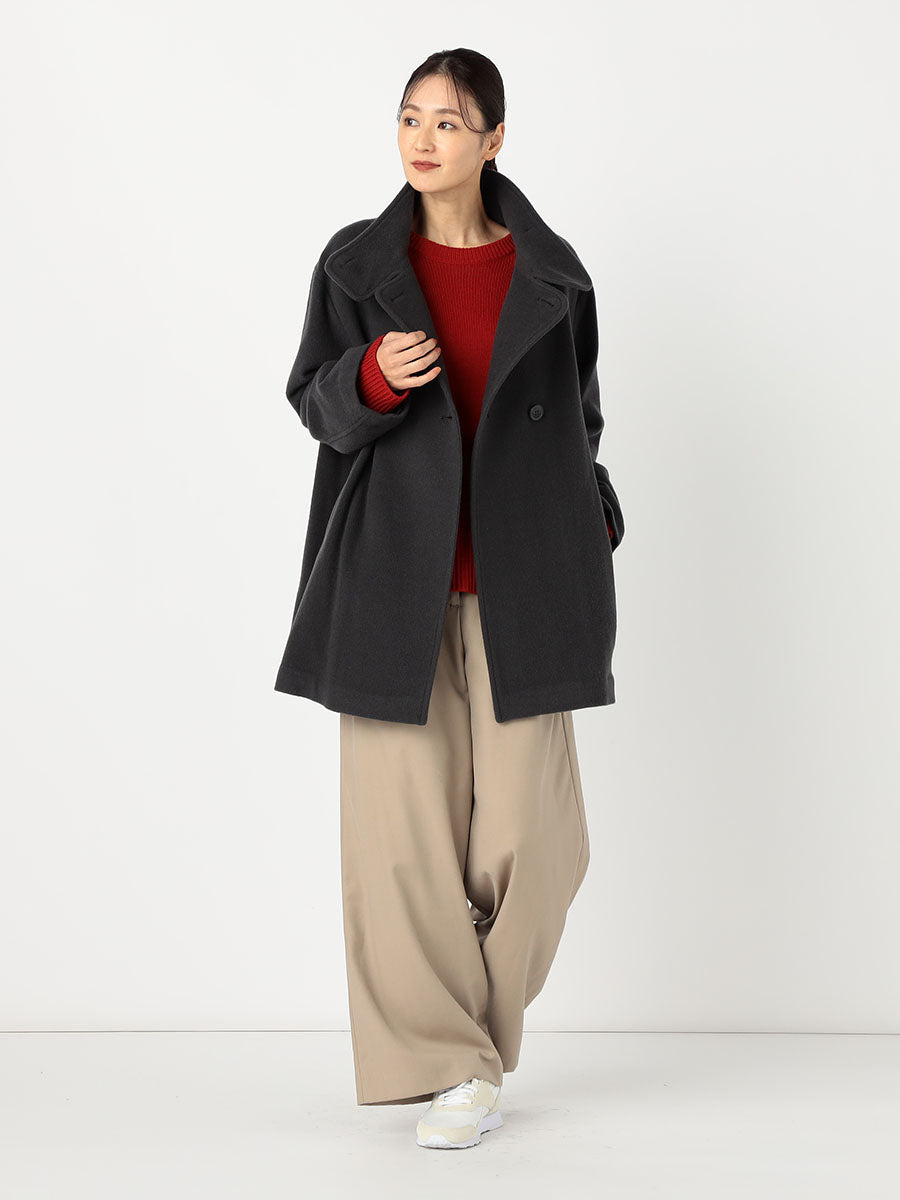 [購入]スタンドネックミドルコート