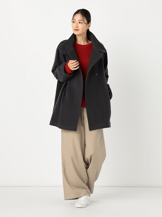 [購入]スタンドネックミドルコート