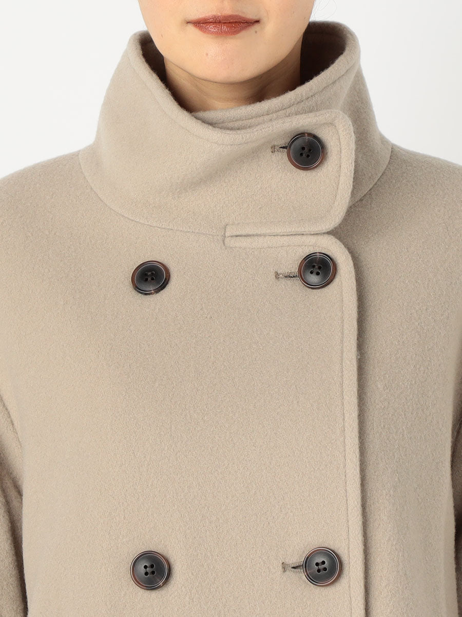 [購入]スタンドネックミドルコート