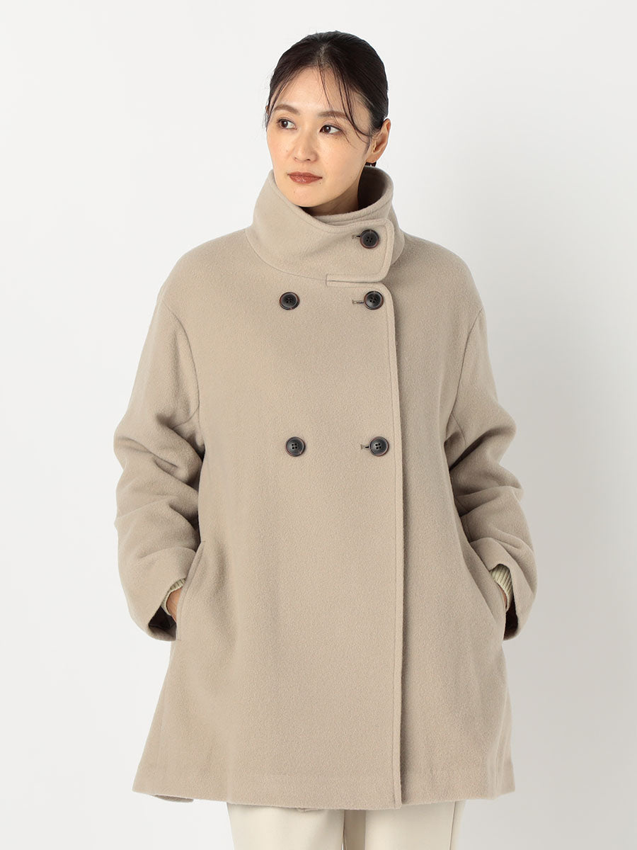 [購入]スタンドネックミドルコート