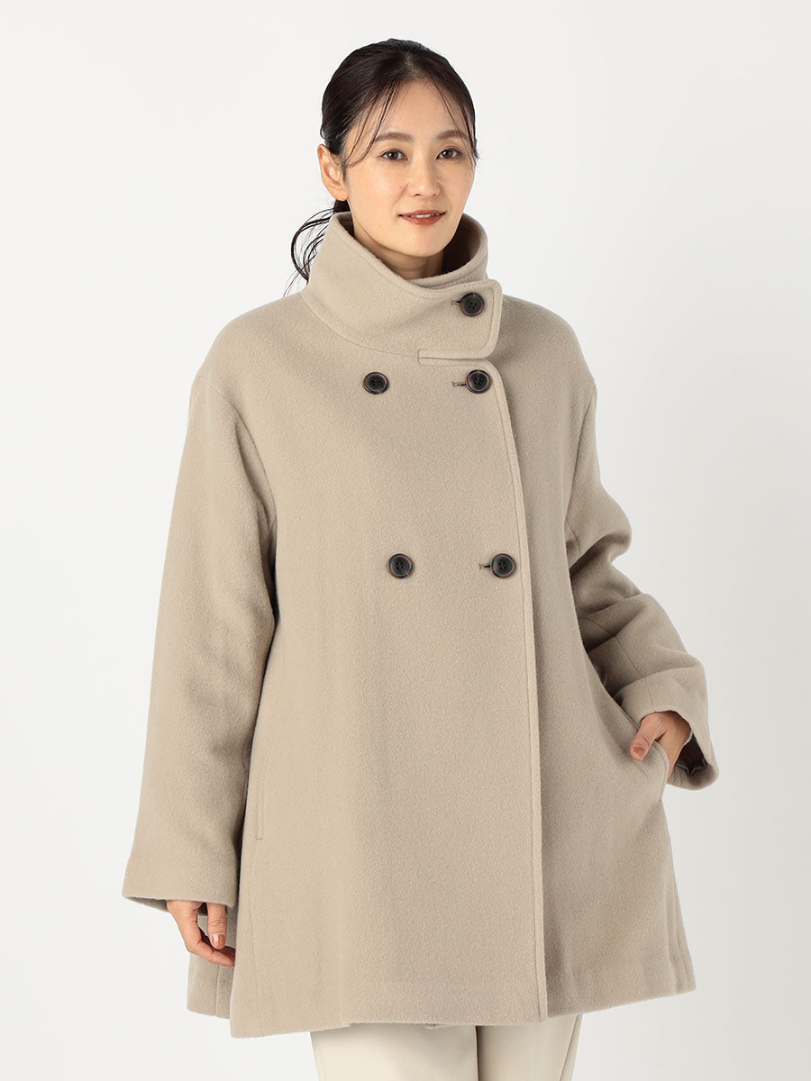 [購入]スタンドネックミドルコート