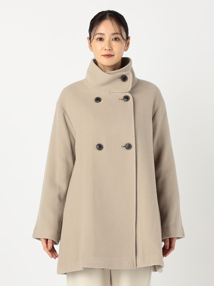 [購入]スタンドネックミドルコート
