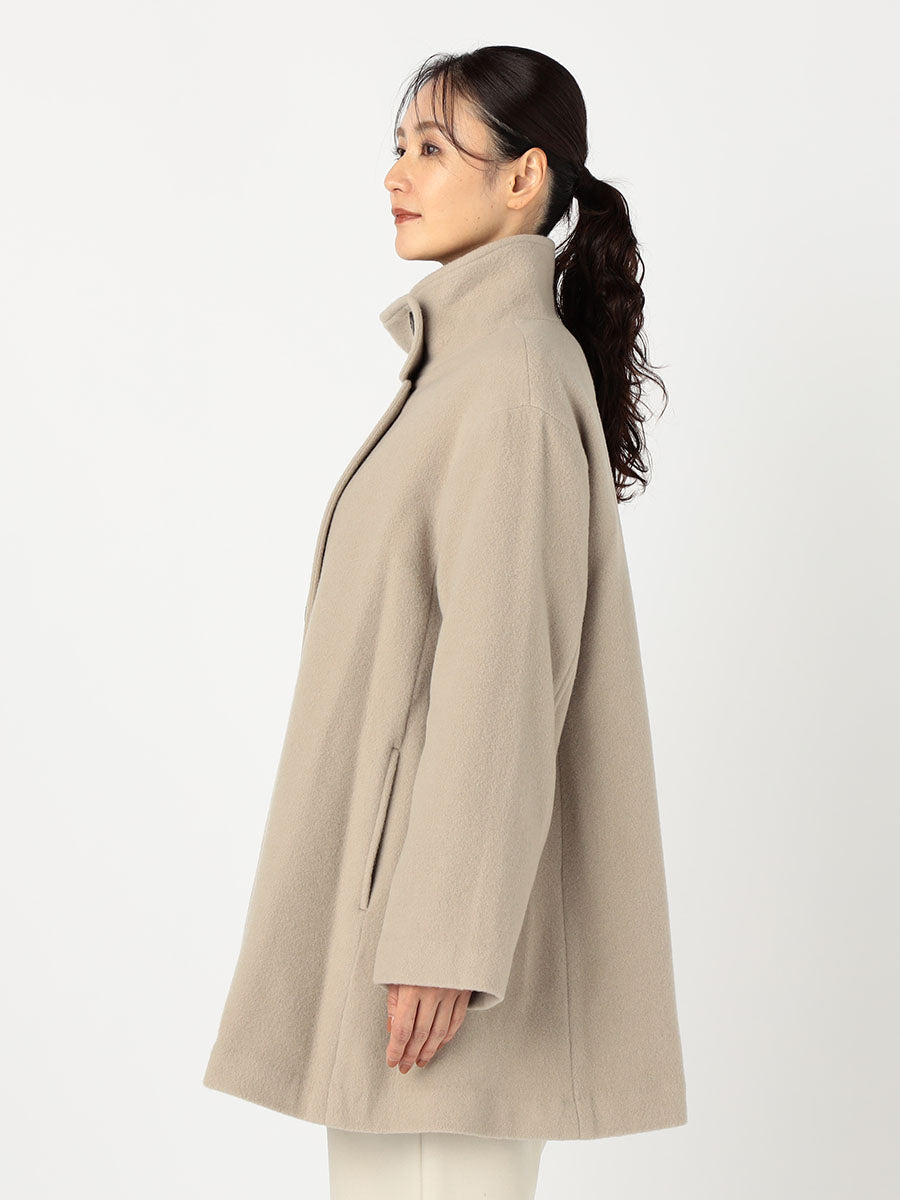 [購入]スタンドネックミドルコート