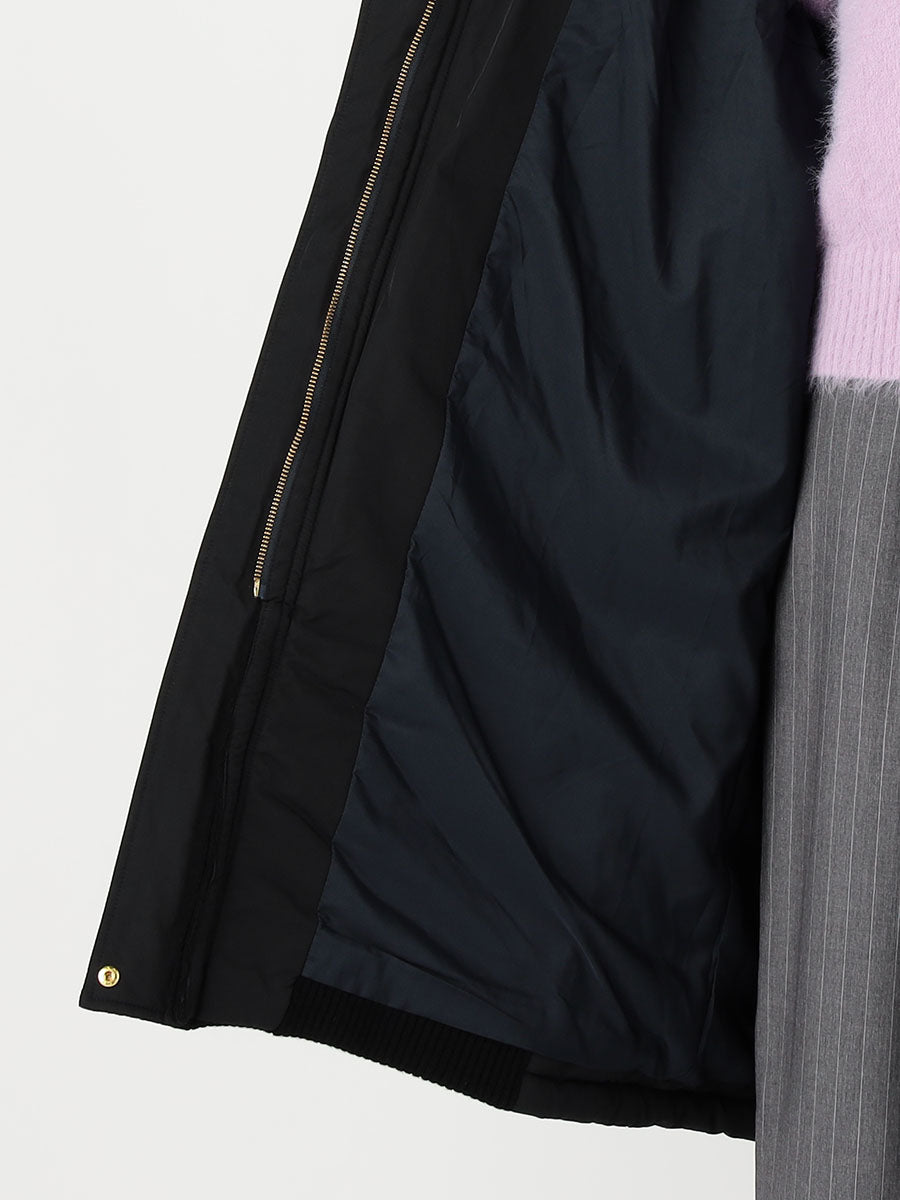 [購入]ナイロンキルティングロングコート