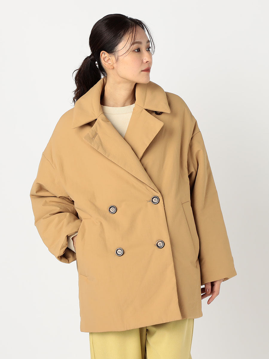 購入]ETHRMALOFT®中綿ミドル丈ダブルコート – airCloset