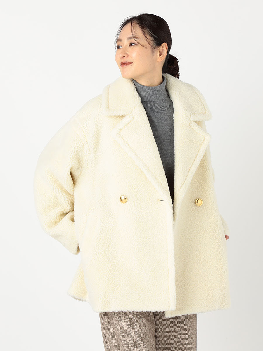 [購入]ミドル丈ボアPコート