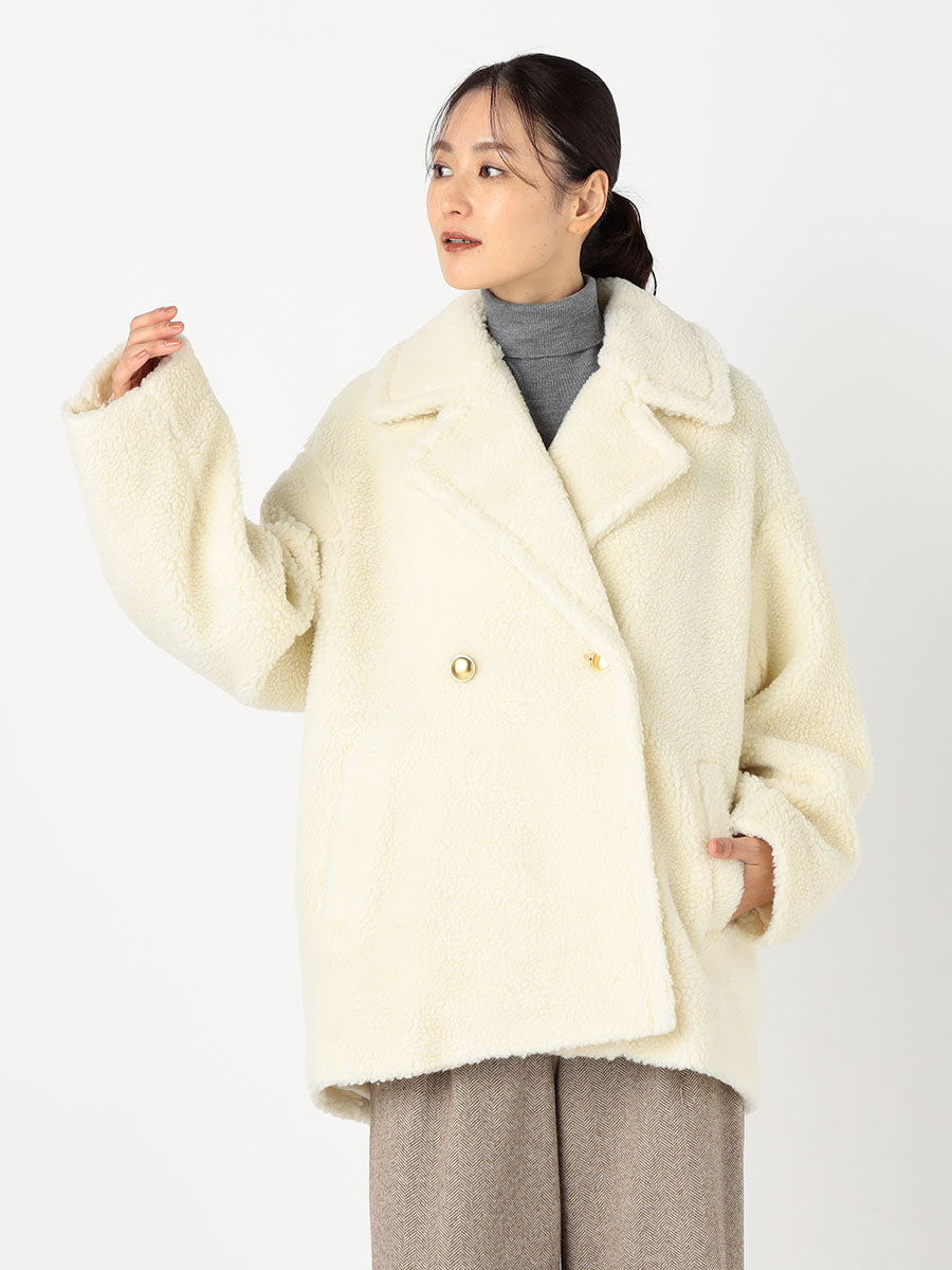 [購入]ミドル丈ボアPコート