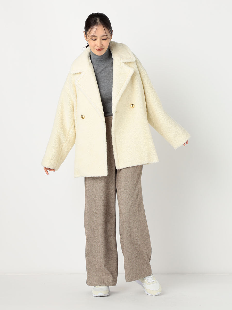 [購入]ミドル丈ボアPコート