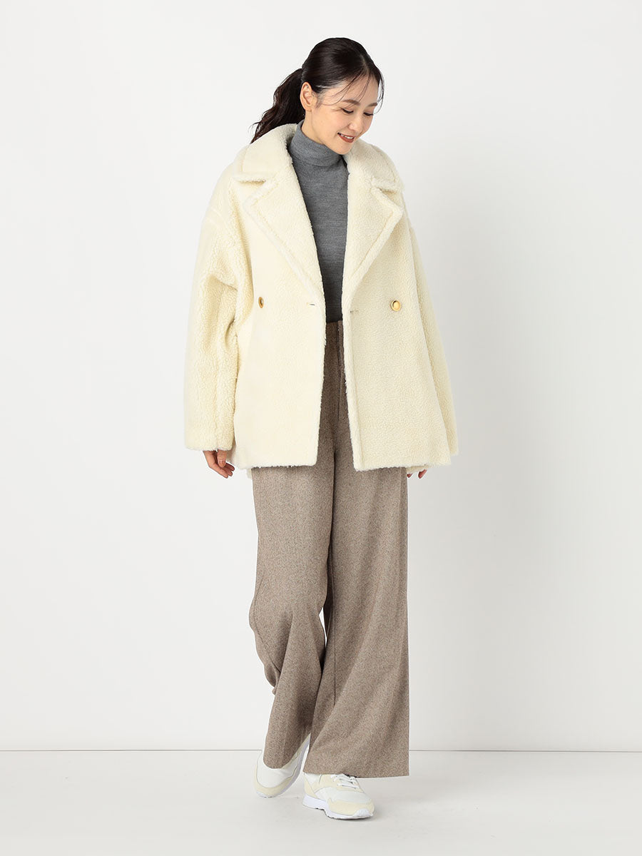 [購入]ミドル丈ボアPコート