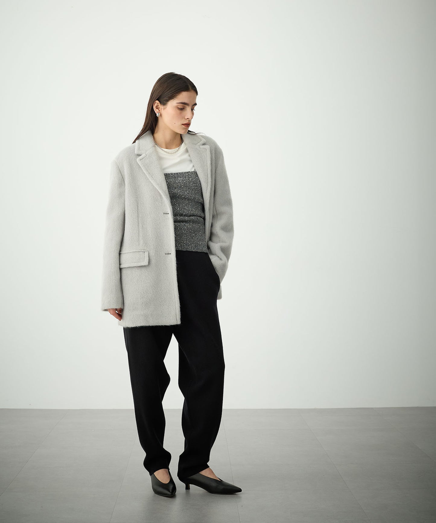 [購入]シャギージャケットコート