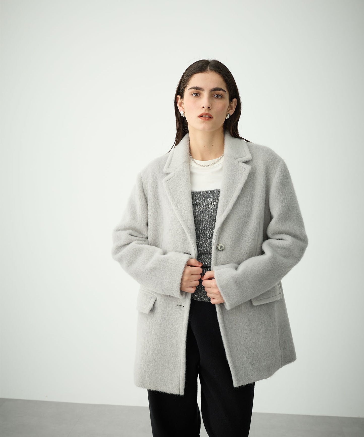 [購入]シャギージャケットコート