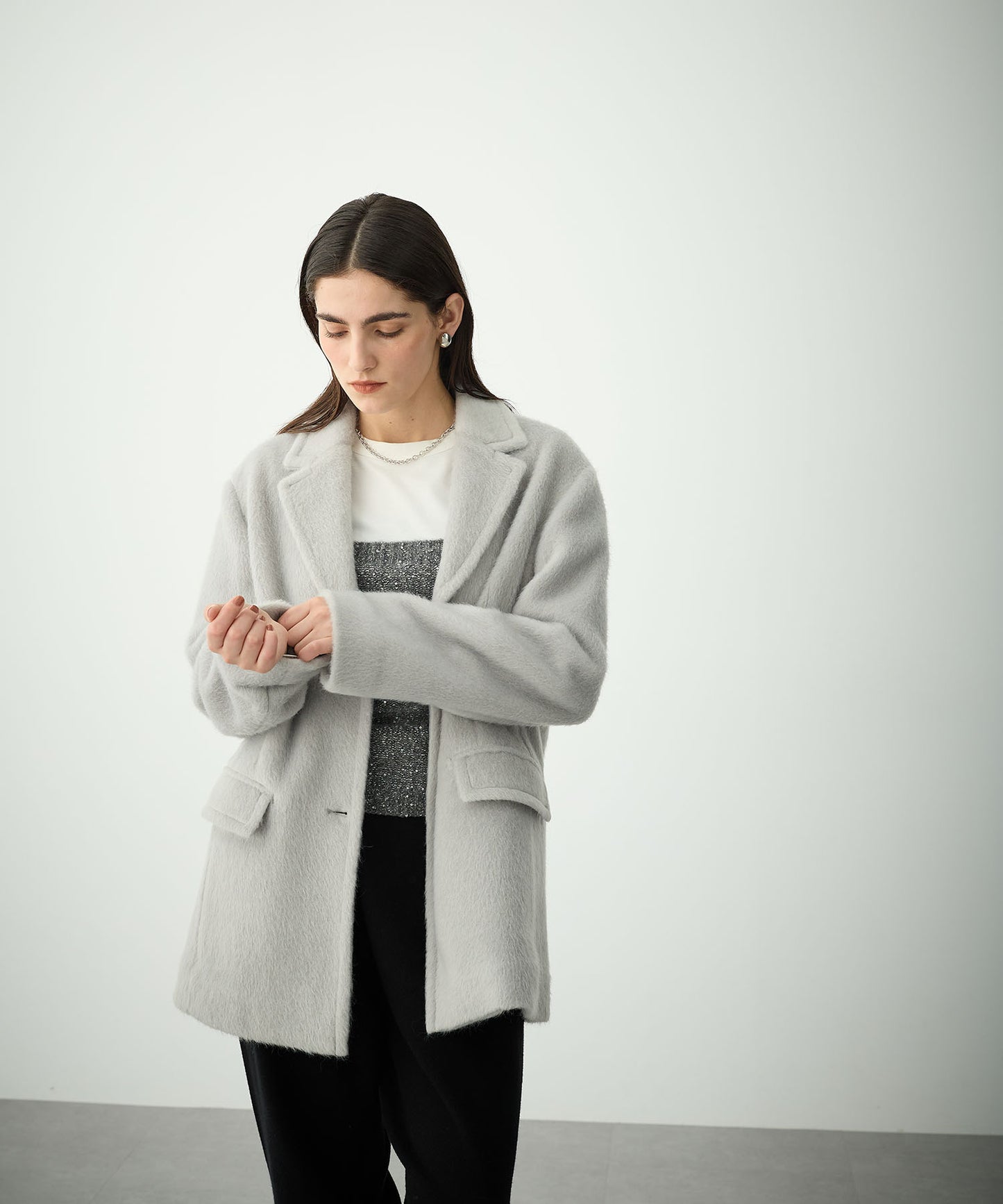 [購入]シャギージャケットコート