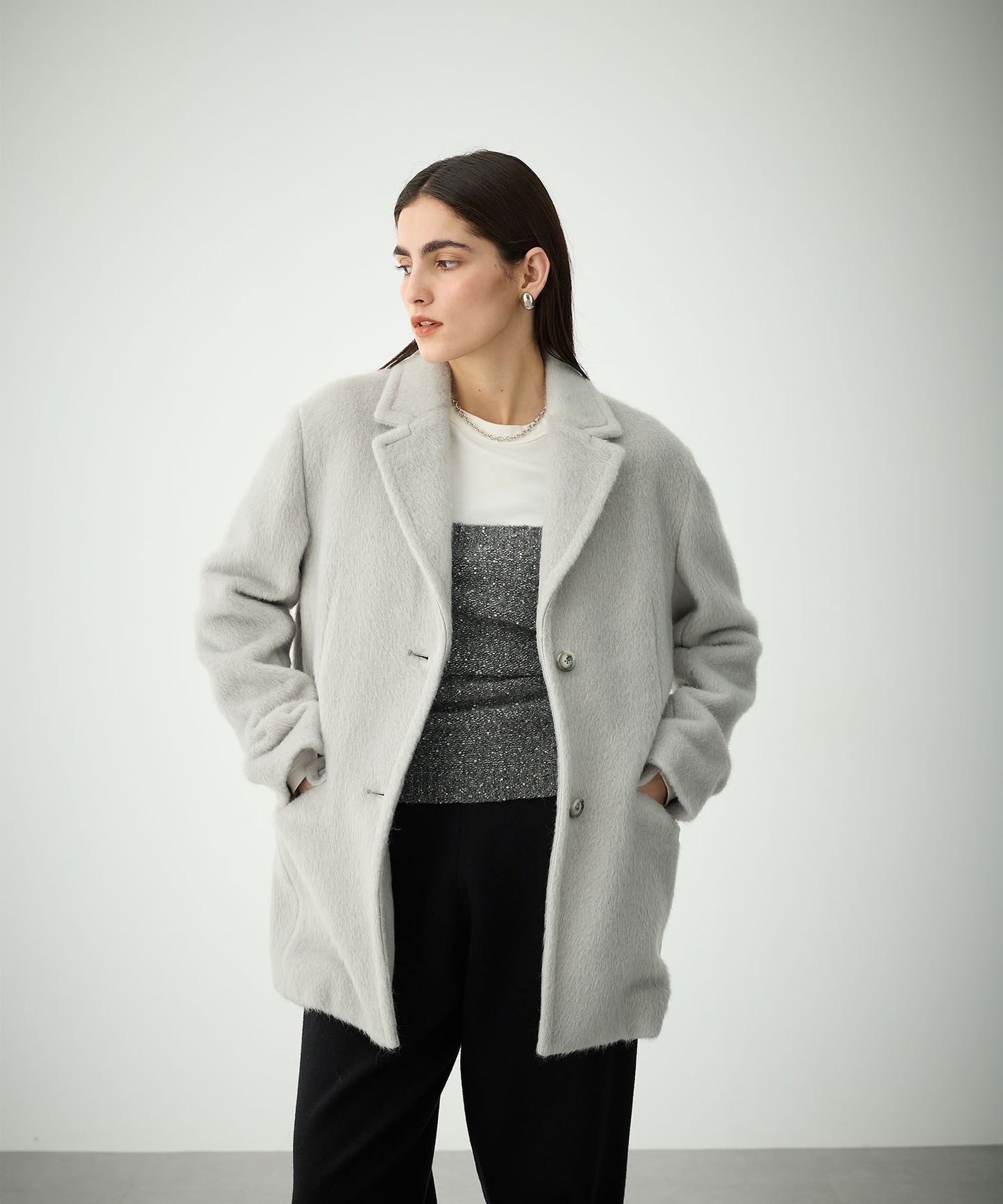 [購入]シャギージャケットコート