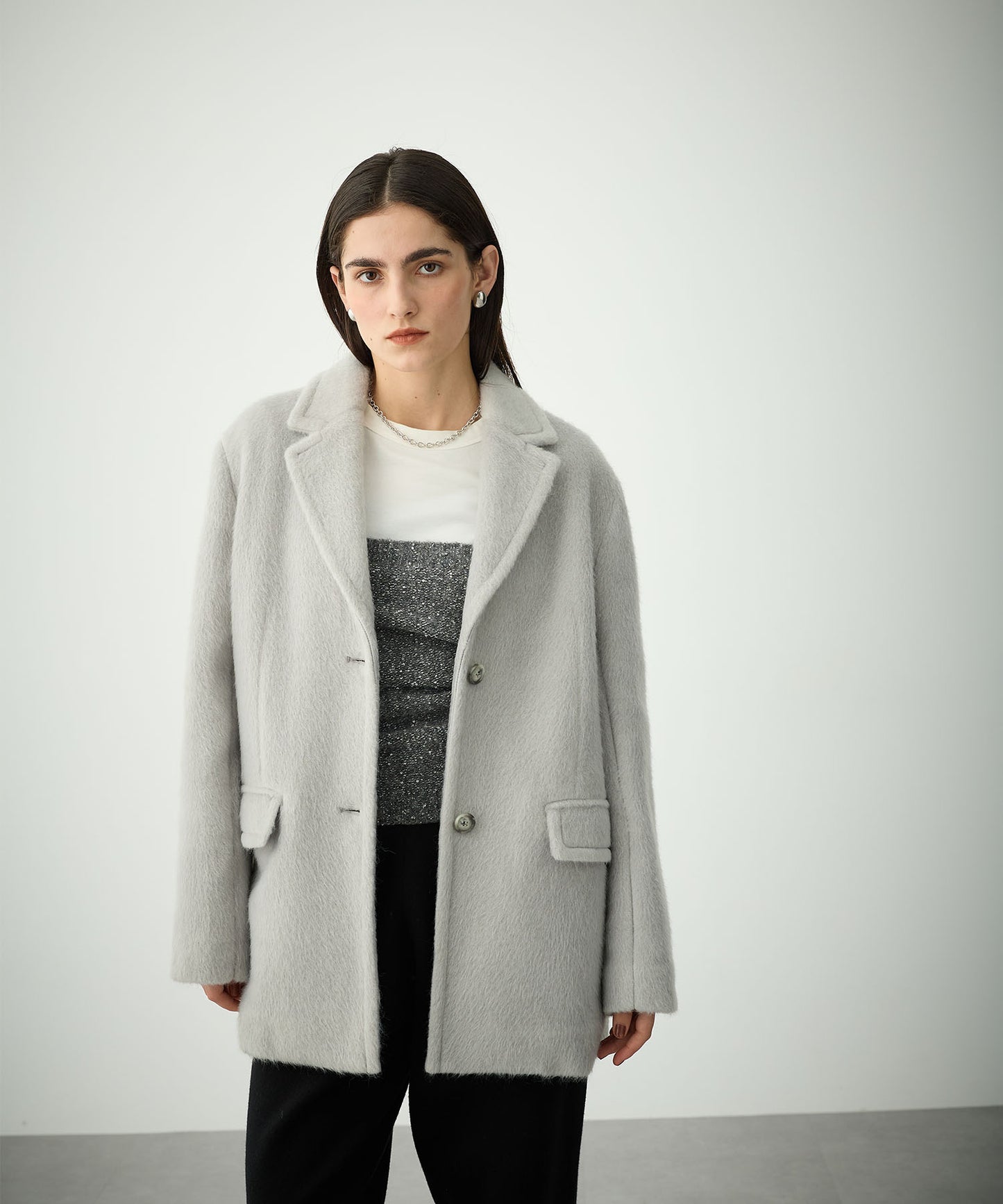 [購入]シャギージャケットコート