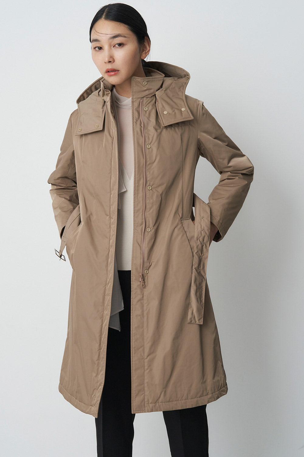 [購入]ウエストマークパーカーコート