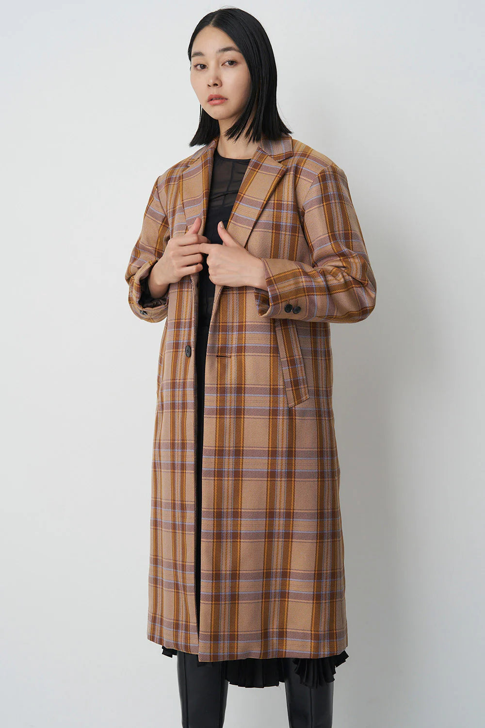 [購入]コチェックチェスターコート-Unisex