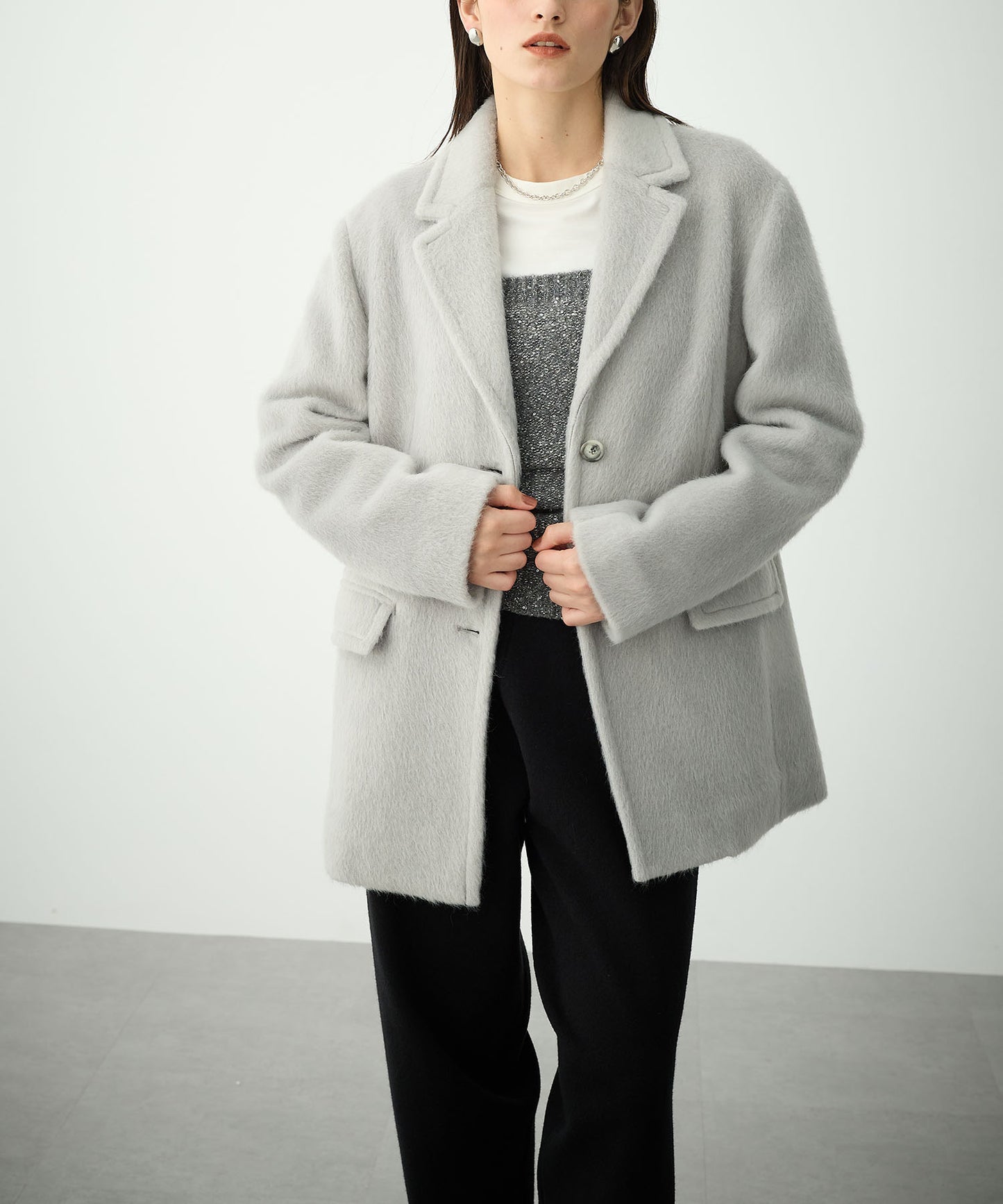 [購入]シャギージャケットコート