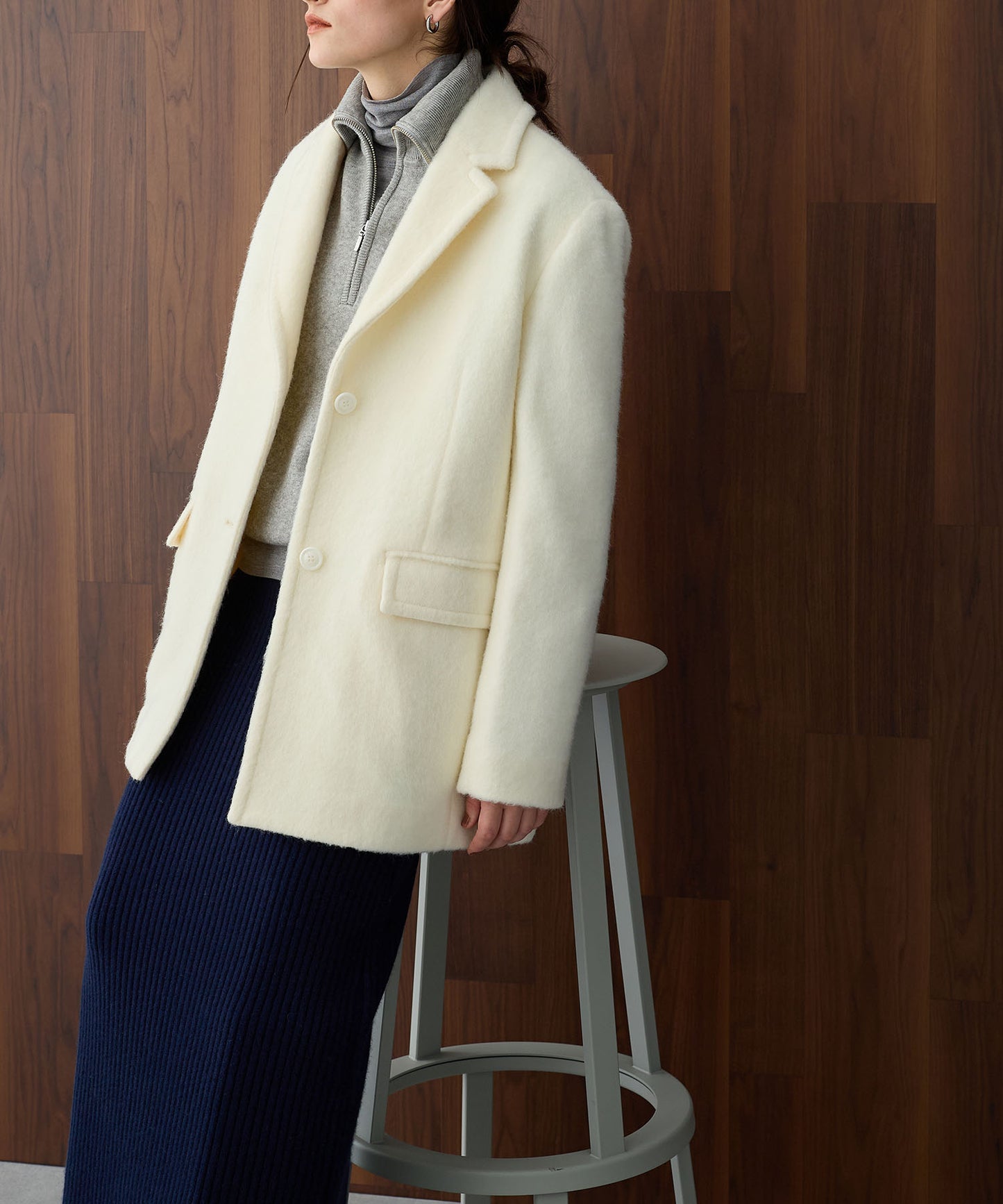 [購入]シャギージャケットコート