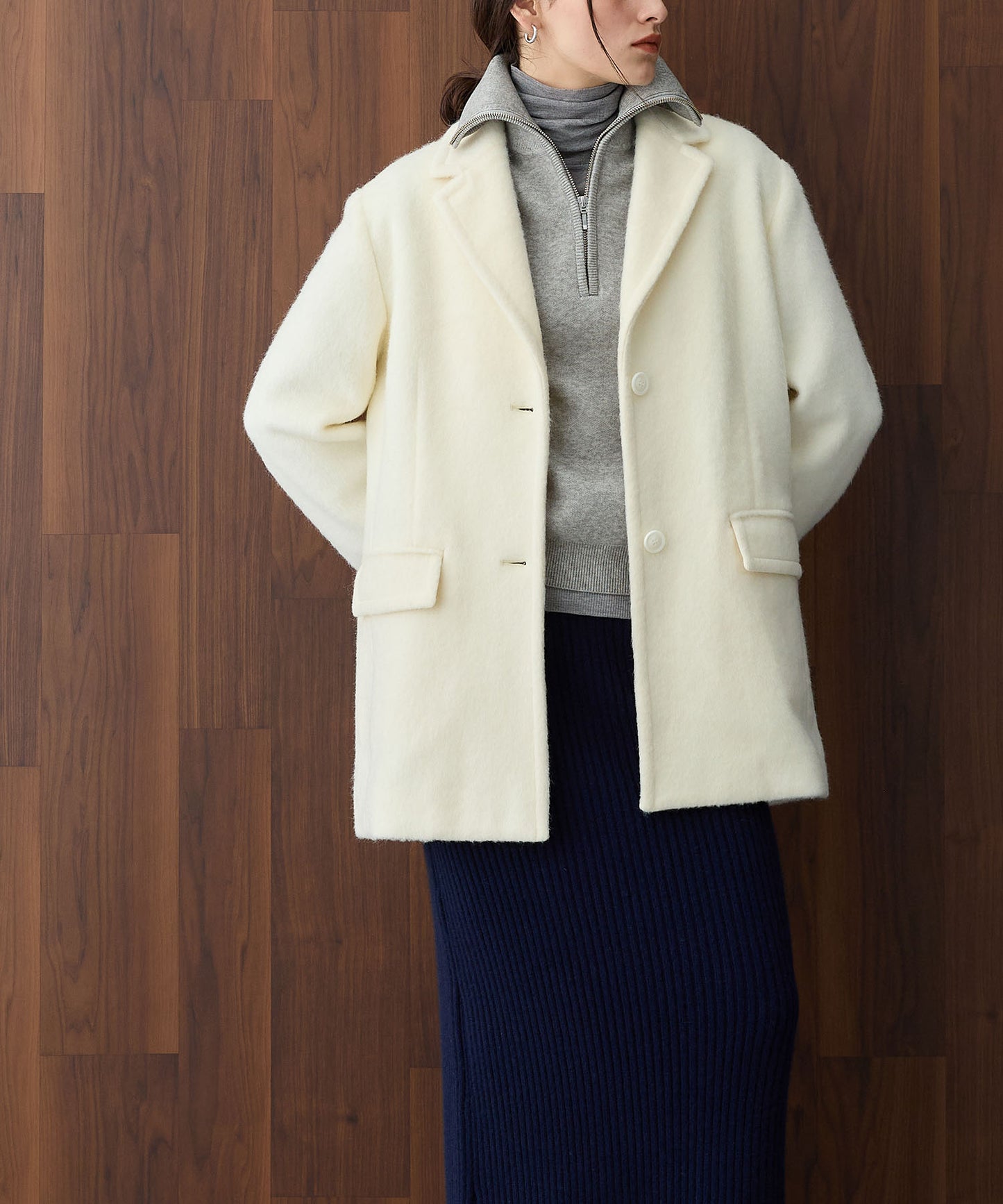 [購入]シャギージャケットコート